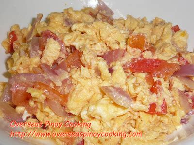 Ginisang Kamatis at Itlog ~ Pilipino Recipe.